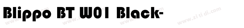 Blippo BT W01 Black字体转换